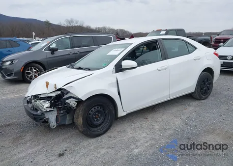 2016 Toyota Corolla L z USA, uszkodzony, nr VIN 2T1BURHE2GC492984